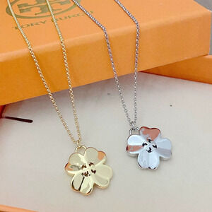 Tory Burch Four Leaf Clover Pendant Necklace